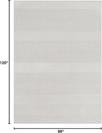 Beverly Rug Micro Loop Area Rug White 8x10 Modern Luxury Soft Boho Geometric Durable Indoor Area Rugs for Living Dining Room Office Stain Resistant Non Shedding Casual Indoor Carpet White 8 x 10
