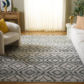 SAFAVIEH Area Rug 8x10 - Adirondack Collection - Large - Ivory & Dark Green, Geometric Trellis Pattern, Non-Shedding & Easy Cleaning, Ideal for Living Room, Bedroom, Office, Dining Space (ADR131W)