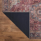 Keen Home Design 4x6 Rug - Machine Washable Area Rug with Non-Slip Backing, Ideal for Living Room, Dining Room, Bedroom - Vintage, Easy Clean, Durable, Low Pile Rug - (4' x 6')