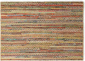 REDEARTH · Jute Cotton Chindi Area Rug - 4'x6' Rectangular Rug, Handwoven, Non-Shedding, Soft & Durable – Multi Tones for Home Décor in Living Room, Dining Room, Bedroom