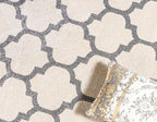 Rugs.com Lattice Collection Rug – 5' x 8' Beige Medium Rug Perfect for Bedrooms, Dining Rooms, Living Rooms
