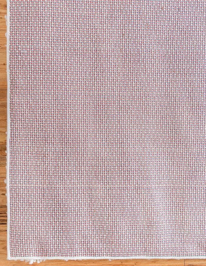 Unique Loom Davos Shag Collection Area Rug - Solid (5' 3" Square, White/ Ivory)