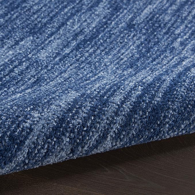Nourison Home Nourison Essentials Navy Blue 2'2" x 14' Area Rug - Easy Clean, Non Shedding, Bed Room, Living Room, Dining Room, Kitchen (14' Runner)
