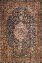 Loloi Loren Collection LQ-02 Plum/Multi 8'-4" x 11'-6" Area Rug