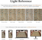 Area Rug 3x5 Entryway Office Washable Vintage Carpet Non Slip Indoor Kitchen Door Mat Retro Traditional Accent Throw Small Rug Brick Red for Bathroom Bedroom Dining Living Room