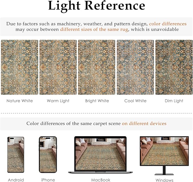 Entryway Area Rug 2x3 Washable Vintage Carpet Non Slip Indoor Kitchen Door Mat Retro Traditional Entrance Accent Throw Small Rug Brick Red for Bathroom Office Bedroom Dining Living Room