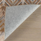 Dash & Albert Seneca Natural Machine Washable Rug, 5 X 8 Feet, Tan Geometric Pattern