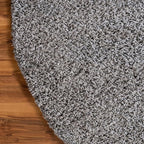 Unique Loom Solid Shag Collection Area Rug (3' 3" x 5' 3" Oval, Cloud Gray)