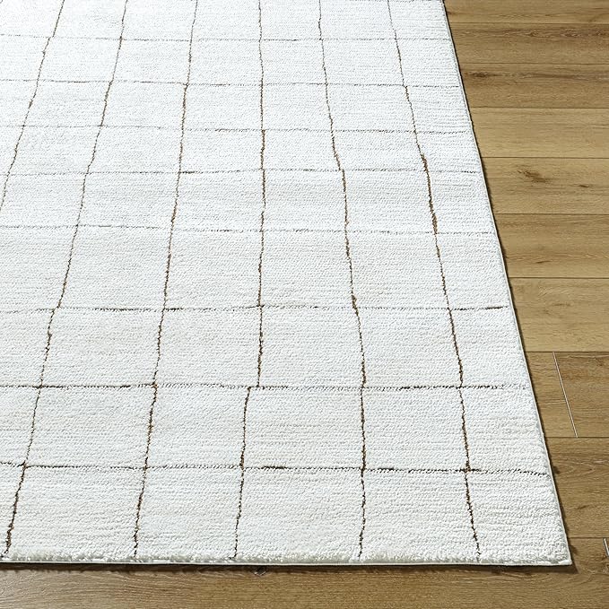 Livabliss x Our PNW Home Cascade Minimalist Area Rug, 9'2" x 12', Ivory