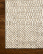 Loloi Amber Lewis Bexley Collection BEX-01 Natural/Birch 2'-7" x 12'-0" Runner Rug Neutral, Textured, Living, Bedroom, Dining, Carpet