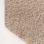 Unique Loom Solid Shag Collection Area Rug (4' Octagon, Taupe)