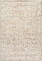 Hauteloom Nakia Living Room, Bedroom Area Rug - Traditional - Beige, Taupe, Ivory - 9'1" x 12'