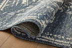 Loloi Magnolia Home by Joanna Gaines Gigi Collection GIG-03 Denim/Ivory 2'-7" x 7'-6" Runner Rug