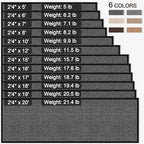 12ft Natural Jute Kitchen Rug Non Slip Washable, Rubber Backed Hallway Carpet Runner, Absorbent Laundry Room Runner Mat