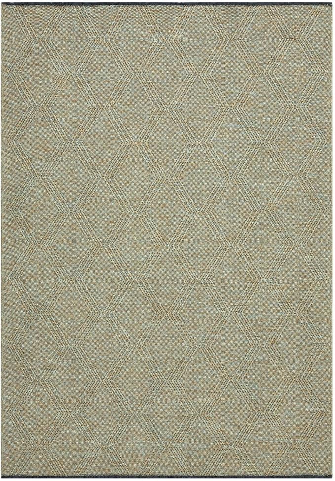LUXE WEAVERS Modern Farmhouse Green 9x12 Washable Area Rug, Anti-Slip Diamond Pattern Carpet