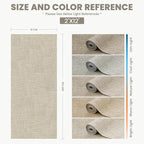 Art&Tuft 2x12 Runner Rug - Washable Runner Rugs, Non-Slip Runner Rug for Hallway, High Low Pile Textured Stripe 2x12 Rug Runner Throw Carpet for Entrance Bedroom Living Room Kitchen, Beige