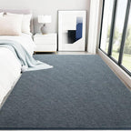 HQAYW 5x7 Area Rugs for Living Room Bedroom, Modern Thickened Memory Foam Soft Rug, Indoor Low Pile Minimalist Washable Non Slip Carpets for Kids Girls Boys Nursery Dorm Home Decor, Navy Blue