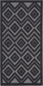 Nourison Home Versatile Charcoal Black 2' x 4' Area Rug - Easy Clean, Non Shedding, Bed Room, Living Room, Dining Room, Kitchen (2' x 4')