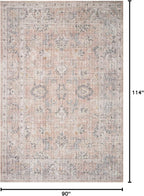 Loloi II Skye Collection SKY-01 Blush/Grey 7'-6" x 9'-6" Area Rug
