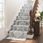 jinchan Runner Rug 2x7 Hallway Rug Kitchen Washable Runner Vintage Mat Retro Print Lightweight Non-Slip Floor Cover Distressed Thin Carpet for Entryway Bathroom Bedroom Laundry Room Stairway Grey