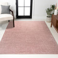 JONATHAN Y Haze Solid Low-Pile Pink Indoor Area Rug 12x15, Coastal,Bohemian,Minimalist,Classic, Easy-Cleaning for Living Room,Bedroom,Kitchen,Pet Friendly,Non-Shedding (SEU100P-15)