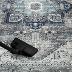 Keen Home Design 2x7 Rug - Machine Washable Runner Rug with Non-Slip Backing, Ideal for Hallway, Entryway, Kitchen, Laundry Room - Vintage, Easy Clean, Durable, Low Pile - (2'6" x 7')