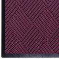 WaterHog Diamond | Commercial-Grade Entrance Mat with Rubber Border – Indoor/Outdoor, Quick Drying, Stain Resistant Door Mat (Bordeaux, 3' x 10')