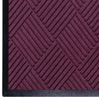 WaterHog Diamond | Commercial-Grade Entrance Mat with Rubber Border – Indoor/Outdoor, Quick Drying, Stain Resistant Door Mat (Bordeaux, 4' x 6')