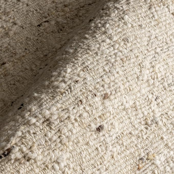 Rugs USA Juju Ivory/Grey, 5' x 8', Handmade, Diamond Trellis, Wool, Soft and Cozy, High Traffic, Stain Resistant, Easy Clean, Durable Area Rug for Bedroom, Living Room, Dining, Foyer, Entryway