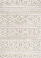 SAFAVIEH Area Rug 3x5 - Tulum Collection - Ivory & Sage, Moroccan Boho Tribal Design, Non-Shedding & Easy to Clean, Ideal for Entryway, Foyer, Accent Space, Bedroom (TUL272H)