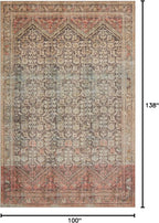Loloi Loren Collection LQ-17 Charcoal/Multi 8'-4" x 11'-6" Area Rug