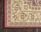 Unique Loom Versailles Collection Traditional Classic Medallion Floral Motif Area Rug (10' 0 x 13' 0 Rectangular, Burgundy/ Ivory)