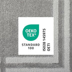 Town & Country Everyday Cloud Shag Plush Border Area Rug with High-Low Pile, Grey, 7'10"x10'2"