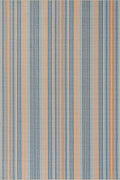 Dash & Albert Tyne Blue Machine Washable Rug, Runner-2.5 X 8 Feet, Blue/Tan Stripe Pattern