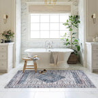 Washable Area Rug, Modern Farmhouse, Vintage, Turkish, Bohemian, Distressed, Oriental, Traditional, Rugs for Living Room, Dining, Bedroom, Office, Entryway, Foyer, (859NC, 2' x 3')