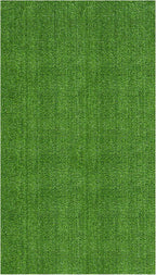 Ottomanson Artificial Grass Turf 6'6" x 9'2" Indoor Outdoor Faux Grass Rug with Drainage Holes, Customizable with Extra Long Size Options, Perfect for Patio Lawn Balcony Weddings Photoshoot Backdrop