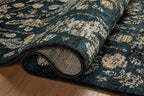 Loloi Rifle Paper Co. Laurel Collection LAU-05 Navy/Multi 2'-8" x 10' Runner Rug