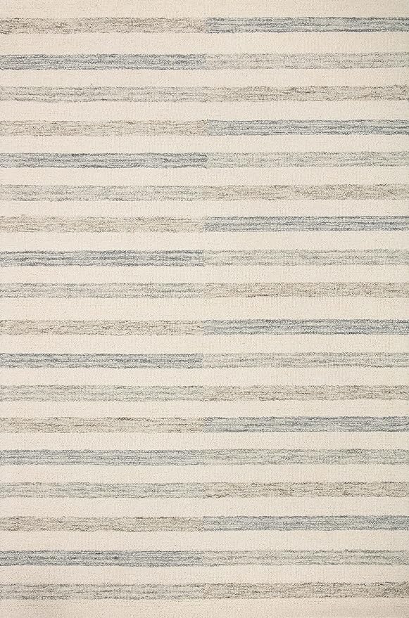 Loloi Chris Loves Julia Chris Collection CHR-05 Ivory/Slate 2'-6'' x 9'-9'', .50" Pile Height, Runner Rug