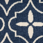 Nourison Home Nourison Essentials Navy Ivory 6' x 9' Area Rug - Easy Clean, Non Shedding, Bed Room, Living Room, Dining Room, Kitchen (6' x 9')