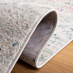 SAFAVIEH Tulum Collection Runner Rug - 2' x 9', Ivory & Blue, Moroccan Boho Tribal Design, Non-Shedding & Easy to Clean, Ideal for Living Room, Hallway, Foyer, Entryway, Bedroom (TUL272C)