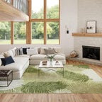 Nourison Home Suncoast Green 7'10" x 9'10" Area Rug - Easy Clean, Non Shedding, Bed Room, Living Room, Dining Room, Kitchen (8' x 10')