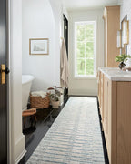 Loloi Chris Loves Julia Chris Collection CHR-01 Ivory/Denim 2'-3'' x 3'-9'', .50" Pile Height, Accent Rug