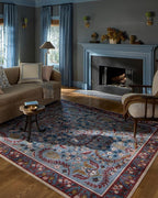Loloi Rifle Paper Co. Canopy Collection CNP-03 Red/Blue 2'-3" x 3'-9" Accent Rug