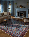 Loloi Rifle Paper Co. Canopy Collection CNP-03 Red/Blue 2'-0" x 3'-0" Accent Rug