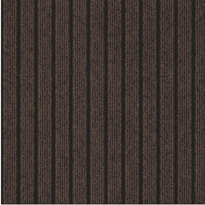 Ottomanson 2'7" x 9' Hallway Runner with Scraper Pile - Extra Durable Non-Slip Rug Mat for Indoor & Outdoor Use - Ideal for Kitchen, Entryway & Garage - High-Traffic Carpet, Brown