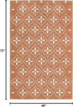 Nourison Home Nourison Essentials Copper 4' x 6' Area Rug - Easy Clean, Non Shedding, Bed Room, Living Room, Dining Room, Kitchen (4' x 6')