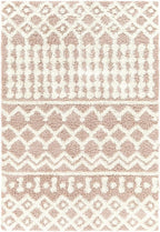 Livabliss Hapsburg Moroccan Shag Area Rug,6'7" x 9'6",Dusty Pink