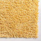 Unique Loom Davos Shag Collection Area Rug - Solid (10' x 14' 1" Rectangle, Sun Yellow)