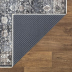 Bloom Rugs Washable Non-Slip 12 ft Runner - Black/Brown Traditional Runner for Entryway, Hallway, Bathroom, and Kitchen - Exact Size: 2.5' x 12'