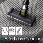 LUMI Inside Door Mat for Entry 30''x48'', Absorbent, Dirt Trapper, Low Profile Thin, Non Slip Mats with Rubber Backing, Ideal for Indoor, High Traffic, Garage, Entrance, Checkered Grey
